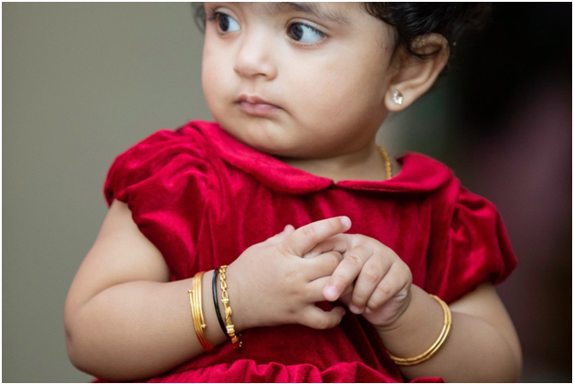 Latest Gold Bracelets for Kids Online  DAR Jewellery