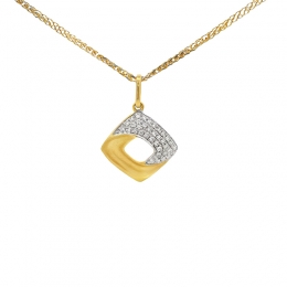 Elegant Gold Diamond Pendant