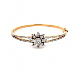 Elegant Floral Diamond Bracelet