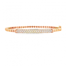 Gold Diamond Bangle Bracelet