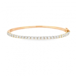 Gold Diamond Bangle Bracelet