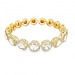 Regal Set of uncut Diamond Bangles