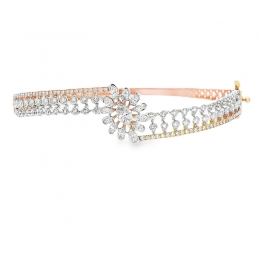 Gold Diamond Bangle Bracelet