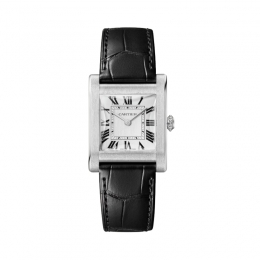 Cartier Tank Louis Cartier 33.7mm x 25.5mm Watch, Grained Silvered