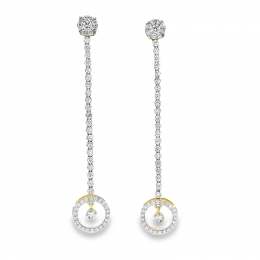 Elegant Diamond Drop Earrings