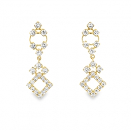 Elegant Diamond Drop Earrings