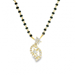 18K Gold Diamond Mangalsutra