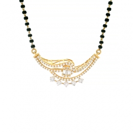 18K Gold Diamond Mangalsutra