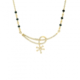 18K Gold Diamond Mangalsutra