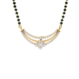 18K Gold Diamond Mangalsutra