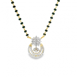 18K Gold Diamond Mangalsutra