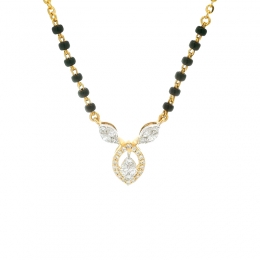 18K Gold Diamond Mangalsutra