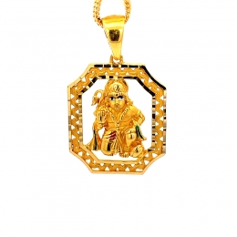 Hanuman Pendant in 22K Yellow Gold