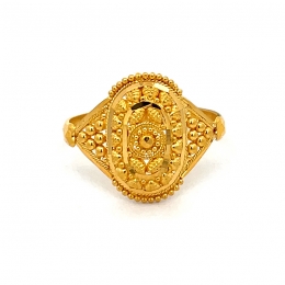 Breathtaking Gold Ring - 22K - size 7.5