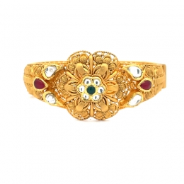 Elegant Antique Gold Bangle Bracelet