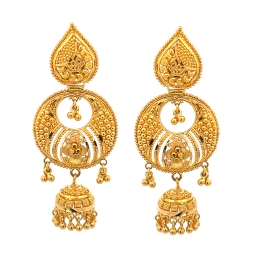 Exuberant Gold Drop Earrings