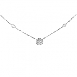 Sheer Elegance, 18k  White Gold Diamond Pendant