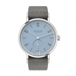 Tangente 38 Datum Frostblau 175 Years Watchmaking Glashütte