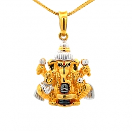 Ganesh Pendant in 22K Gold