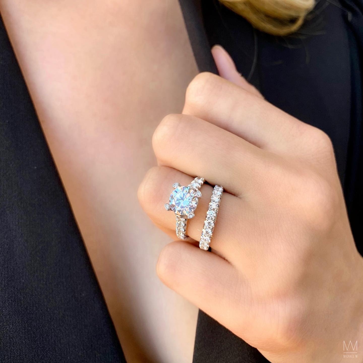Cushion Cut Double Prongs Diamond Engagement Ring Setting - Barsky Diamonds