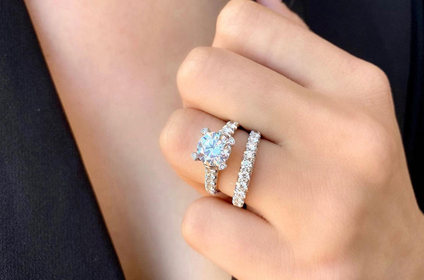 Pave Wrap Engagement Ring | Diamond engagement rings vintage, Jewelry rings  engagement, Engagement ring wraps
