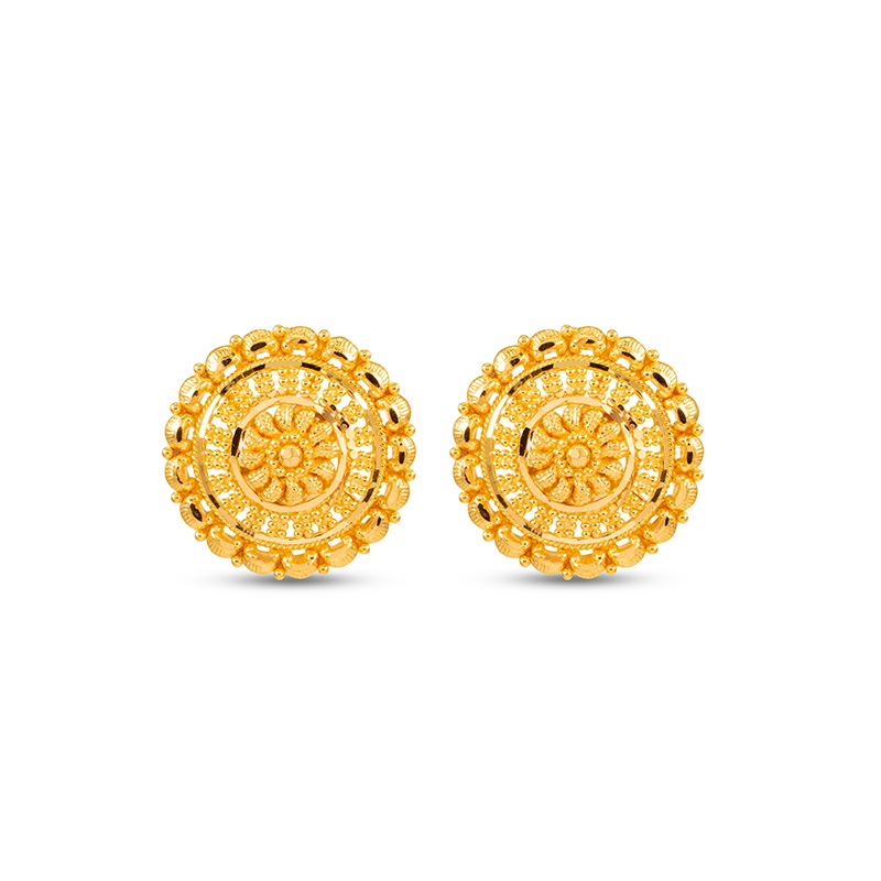 18k Gold Meenakari Earrings