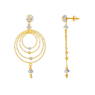 Buy Gold Inspired Traditional Stone Danglers Indian Impon Gold Earrings  Online