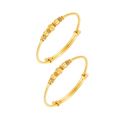 Gold Cuban Link Baby 22k Gold Bracelet – Andaaz Jewelers