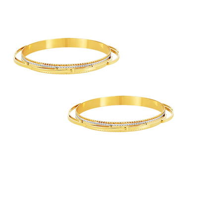 Buy Memoir Gold plated Criss Cross Design freesize open adjustable Kada  cuff bangle bracelet jewellery for Women and Men at Amazonin
