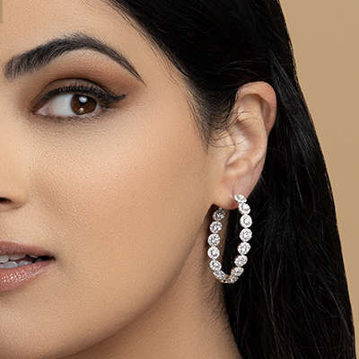 Joyalukkas 18k (750) Rose Gold and Diamond Stud Earrings for Girls :  Amazon.in: Fashion