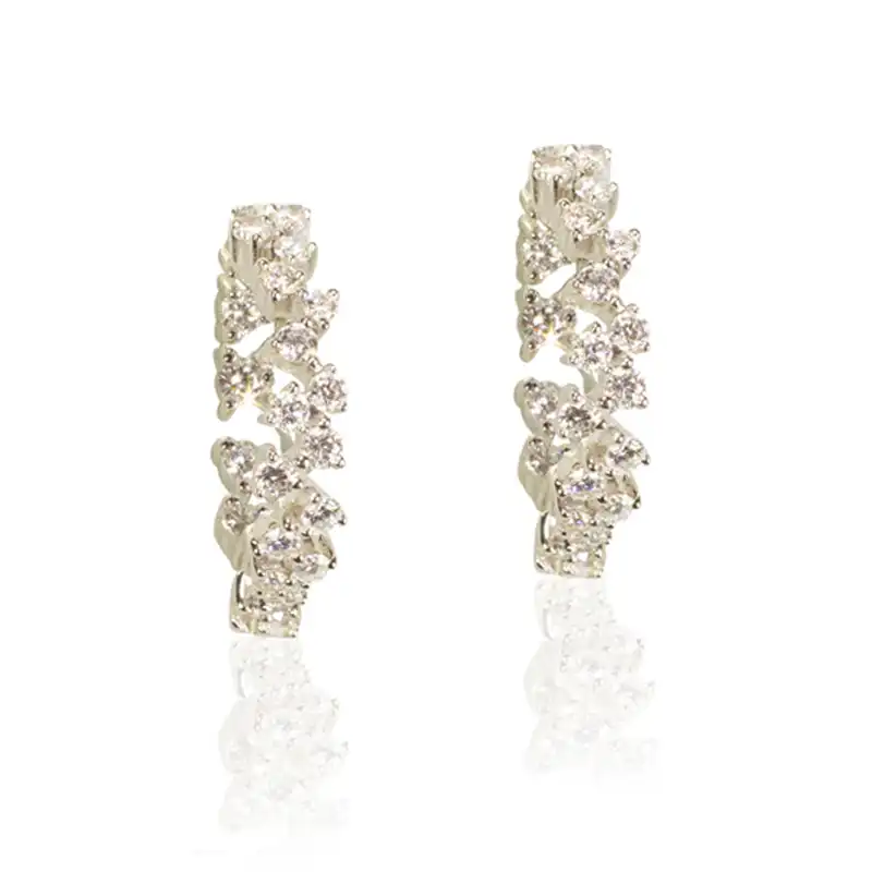 Diamond Lovers Hoop Earrings