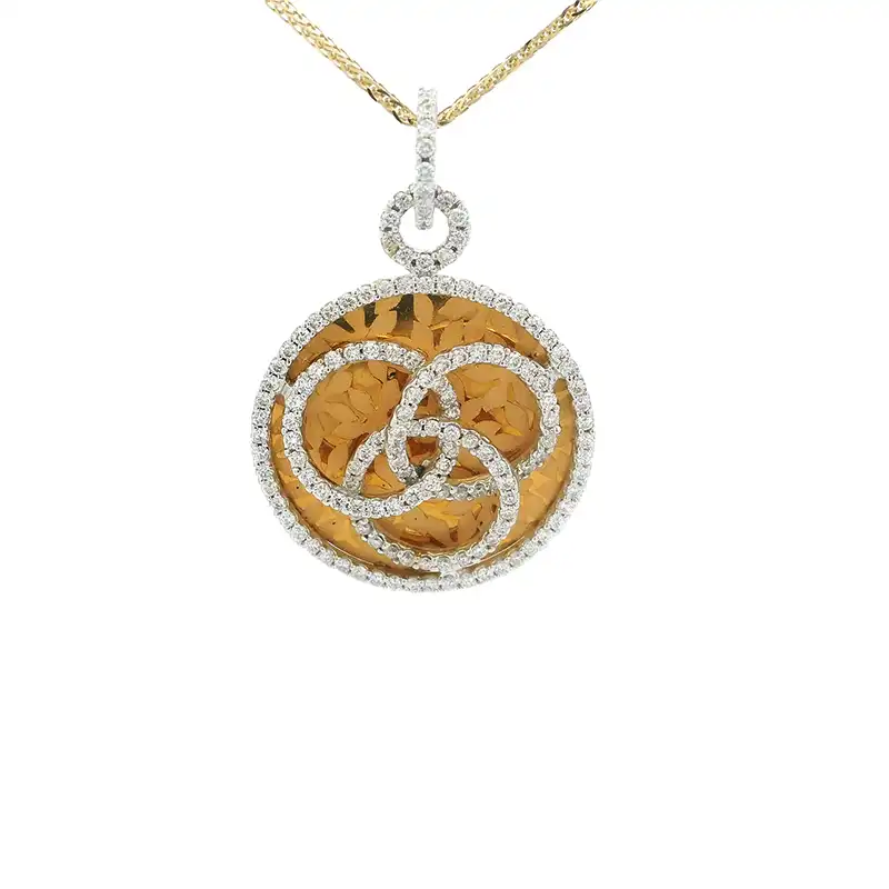 Timeless Gold Diamond Pendant