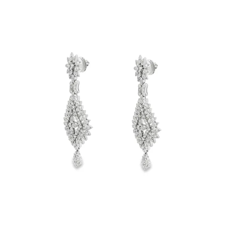 Elegant Diamond Drop Earrings