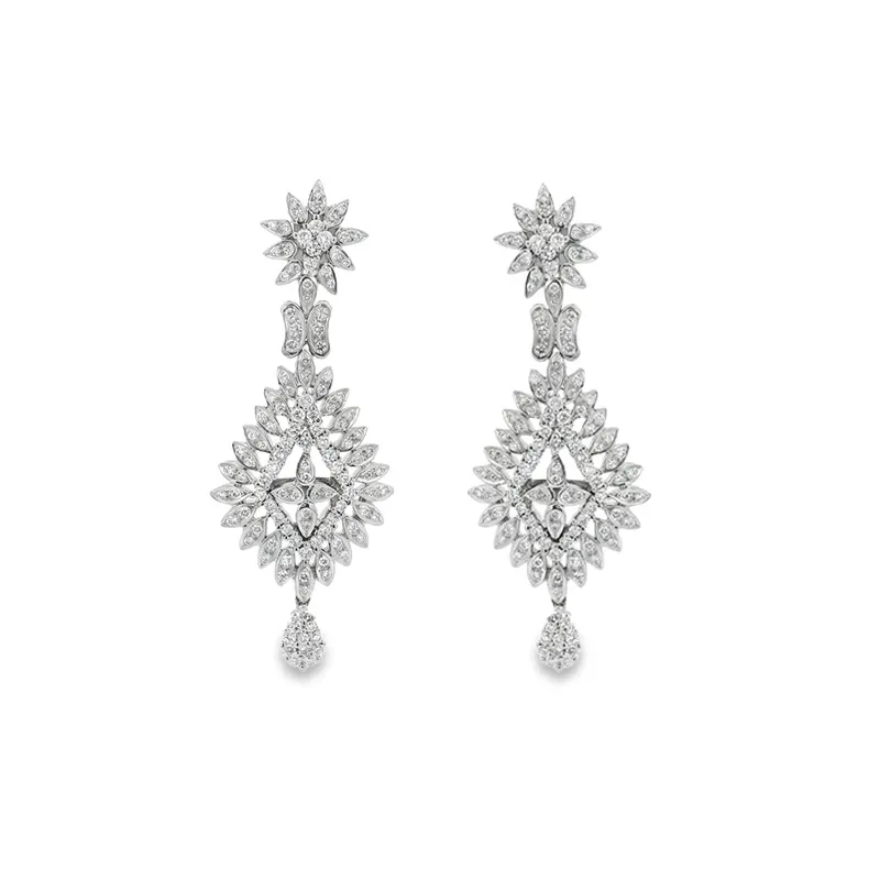 Elegant Diamond Drop Earrings