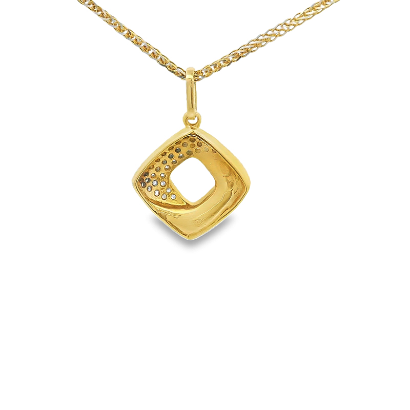 Elegant Gold Diamond Pendant