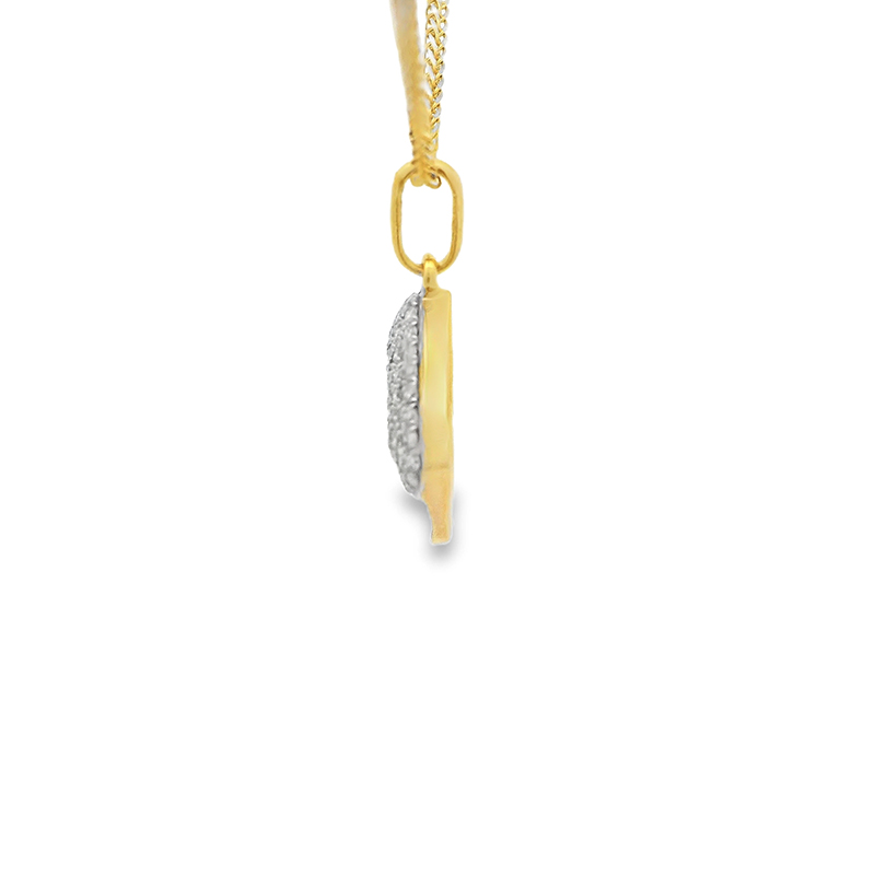 Elegant Gold Diamond Pendant