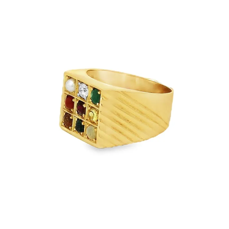 Navratna Men's Gold Ring