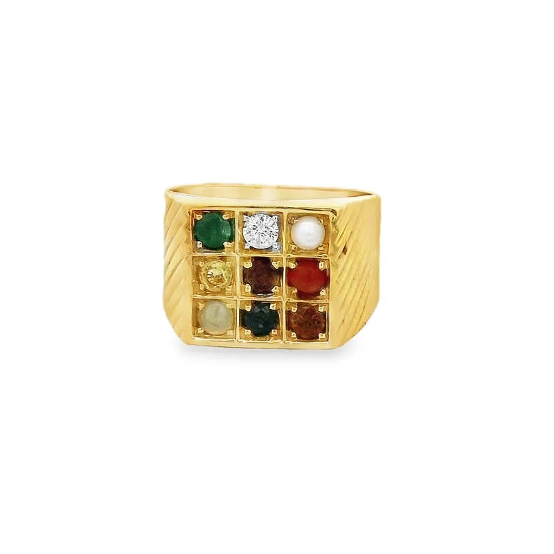 Navratna Men's Gold Ring