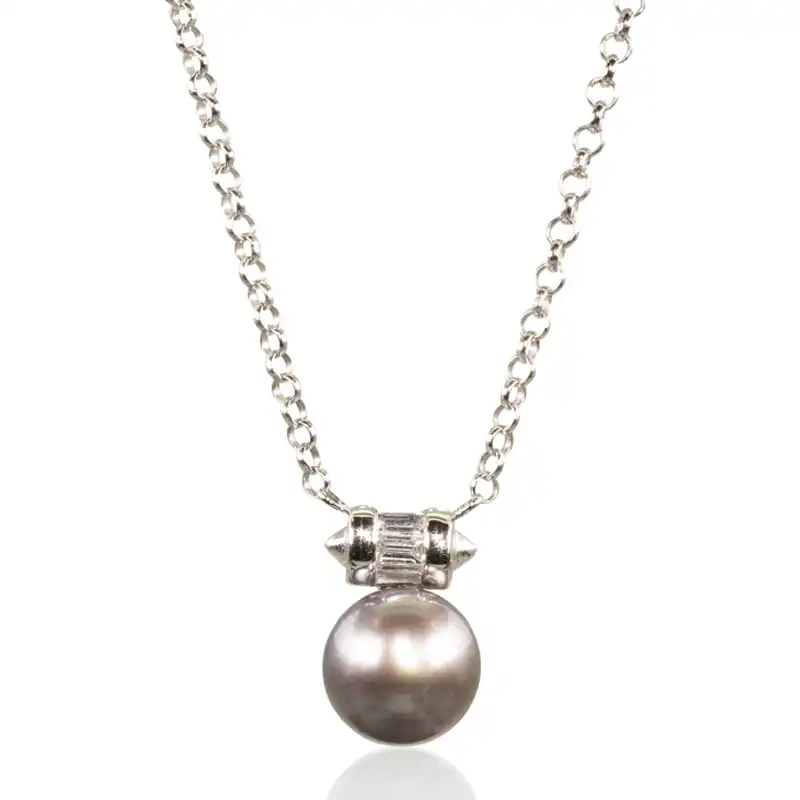 Pearl and Diamond Pendant