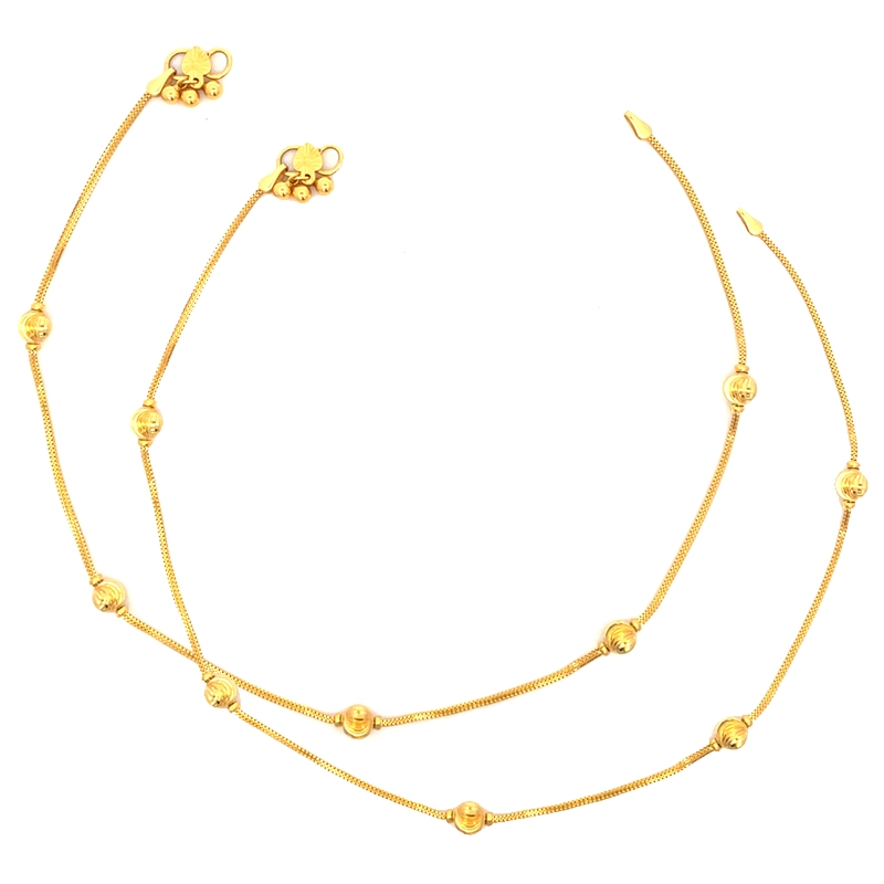 Elegant Yellow Gold Anklets