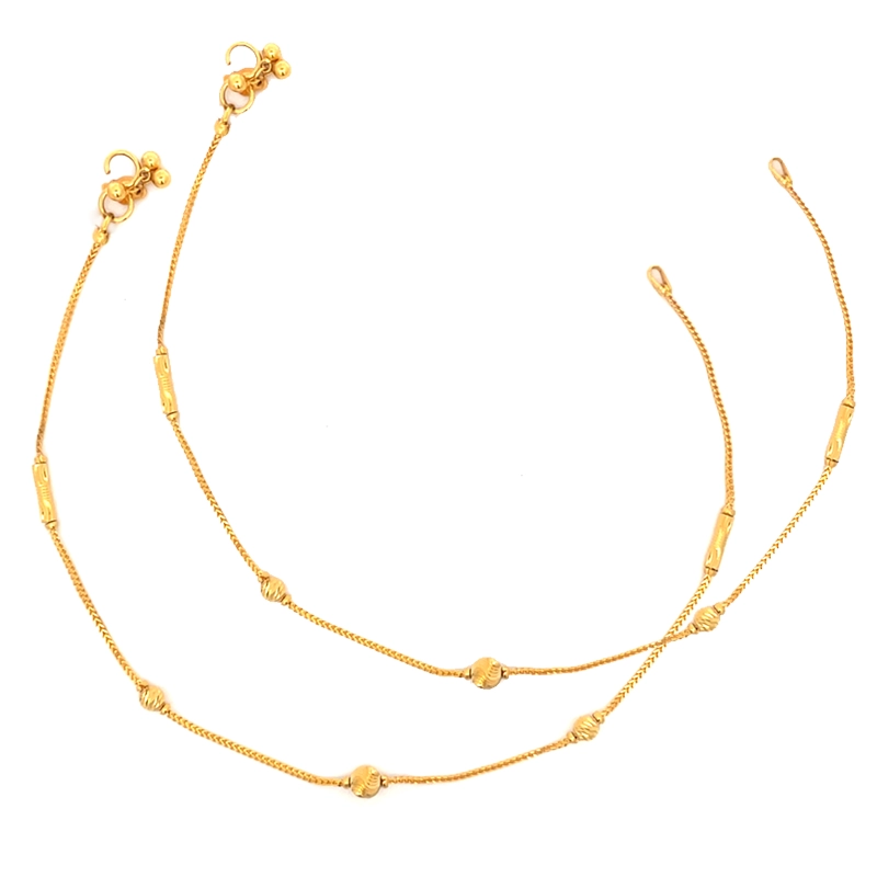 Elegant Yellow Gold Anklets