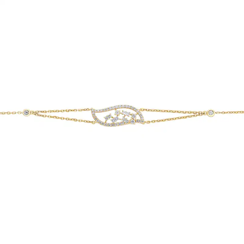 18K Yellow Gold Diamond Bracelet