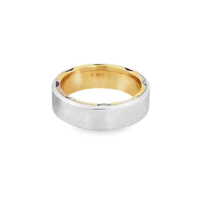 Elegant Two-Tone Wedding Band