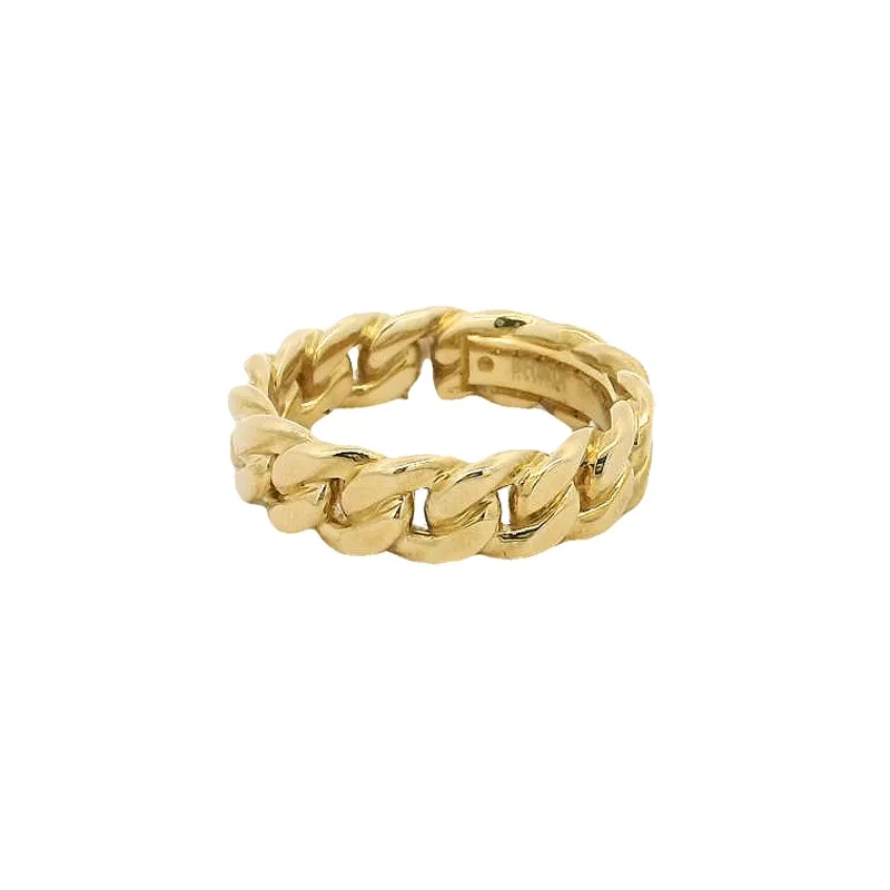 Elegant Gold Chain Ring