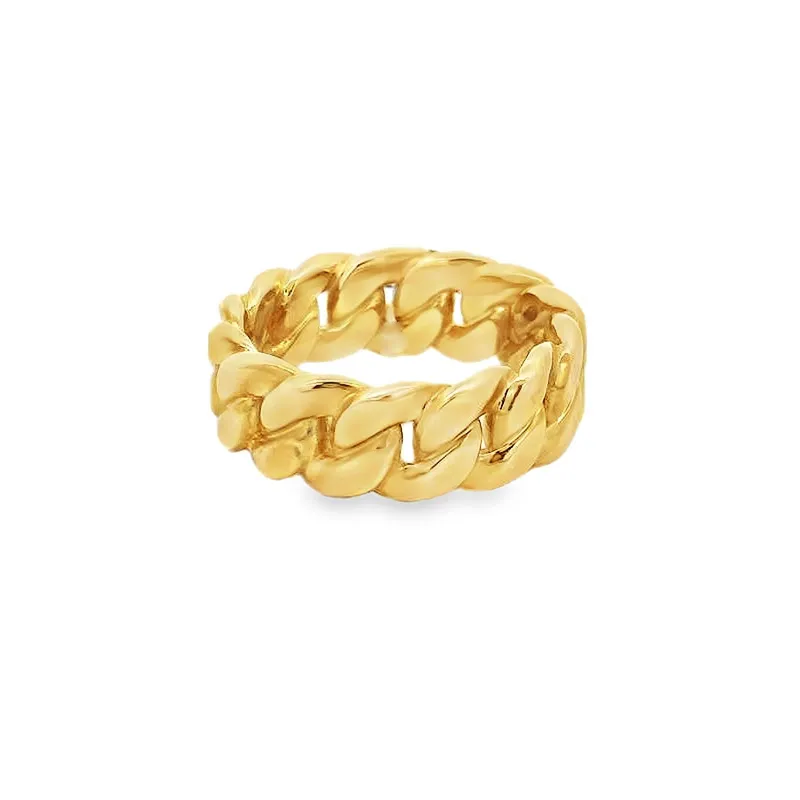 Elegant Gold Chain Ring