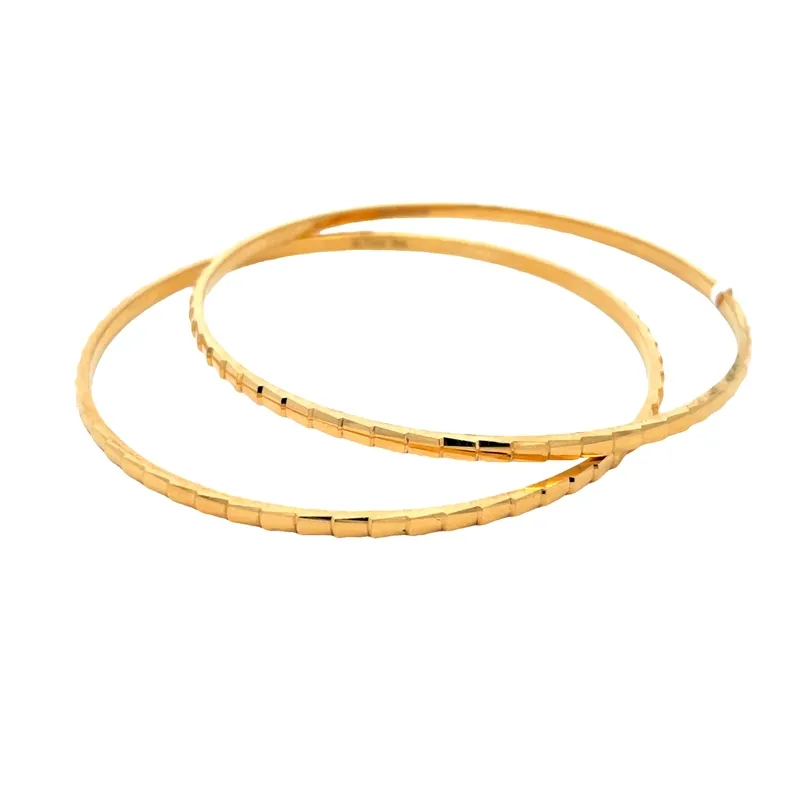 Ladies bangle pair in 22K Gold