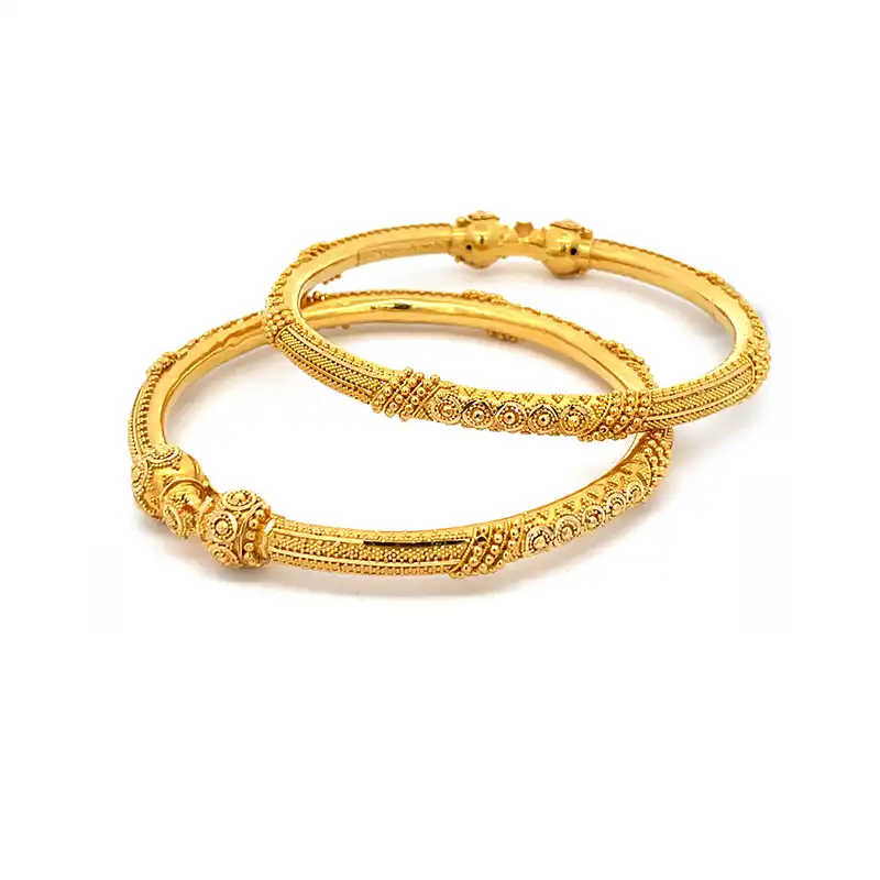 Yellow Gold Bangle Set