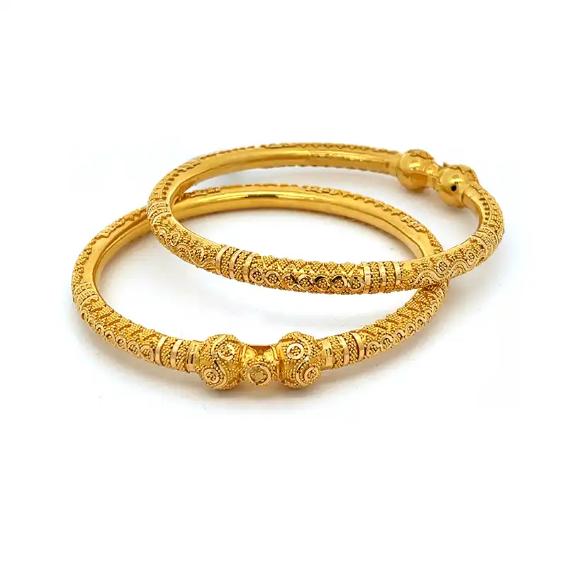 Yellow Gold Bangle Set