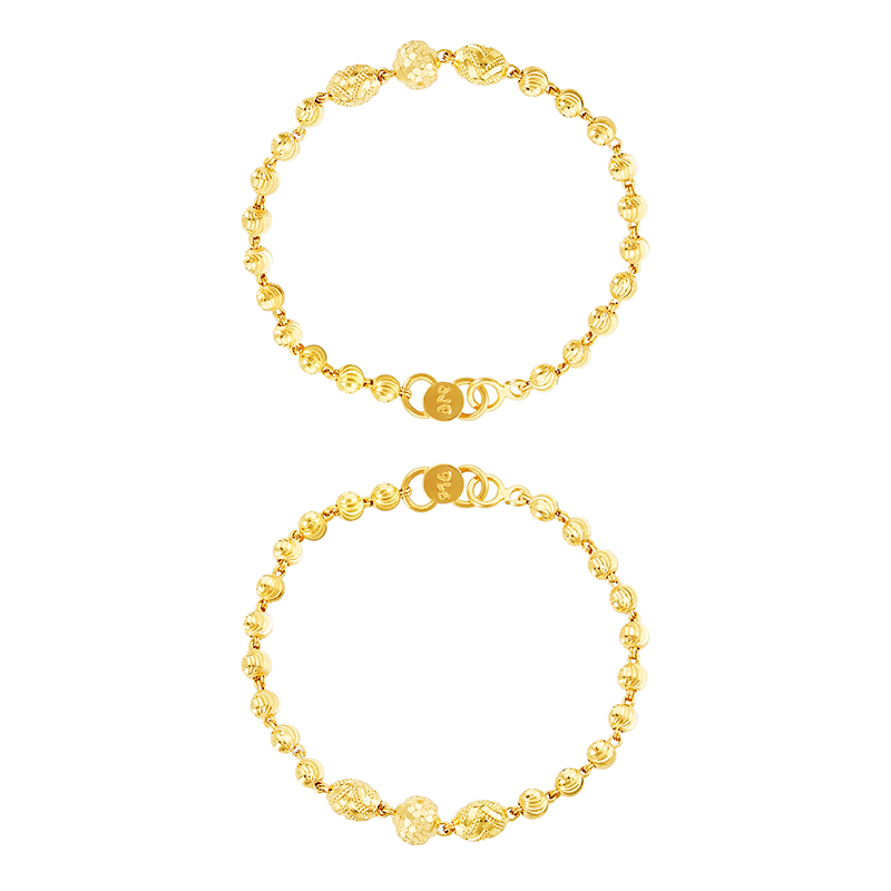 Buy quality 916 gold fancy heart shape loose ladies bracelet in Ahmedabad
