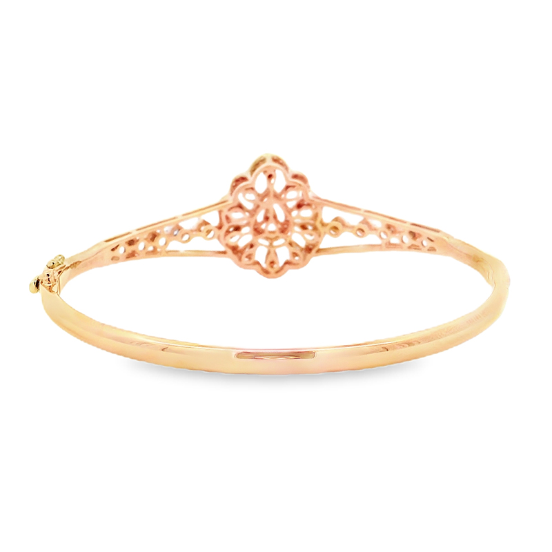 Gold Diamond Bangle Bracelet